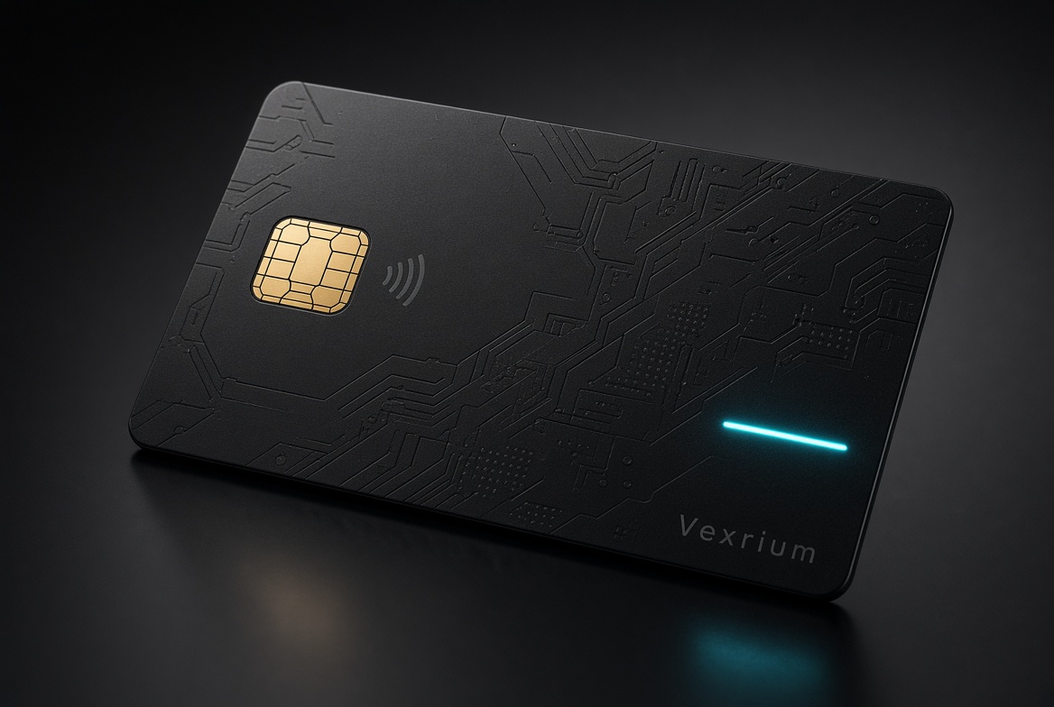 Vexrium card – Sovereign hardware detail