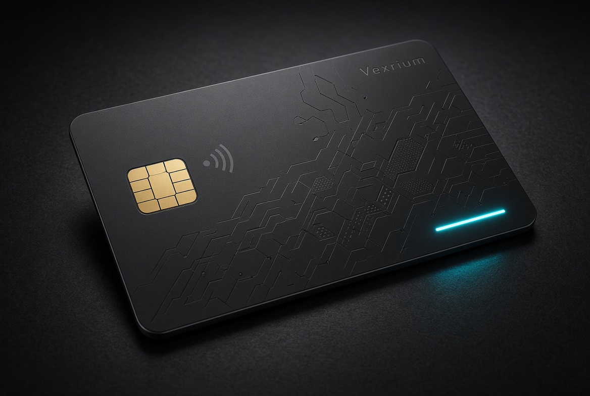 Vexrium Sovereign Dual-Interface Hardware Wallet – Custom Silicon, Contact + NFC